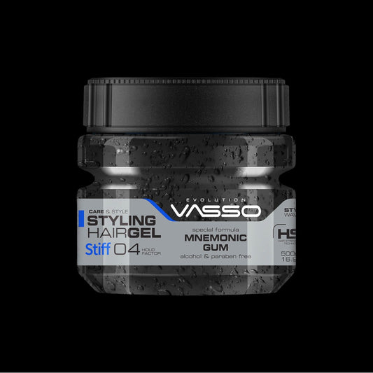 VASSO MNEMONIC STYLING GUM (STIFF) 500ML - Hair Gel