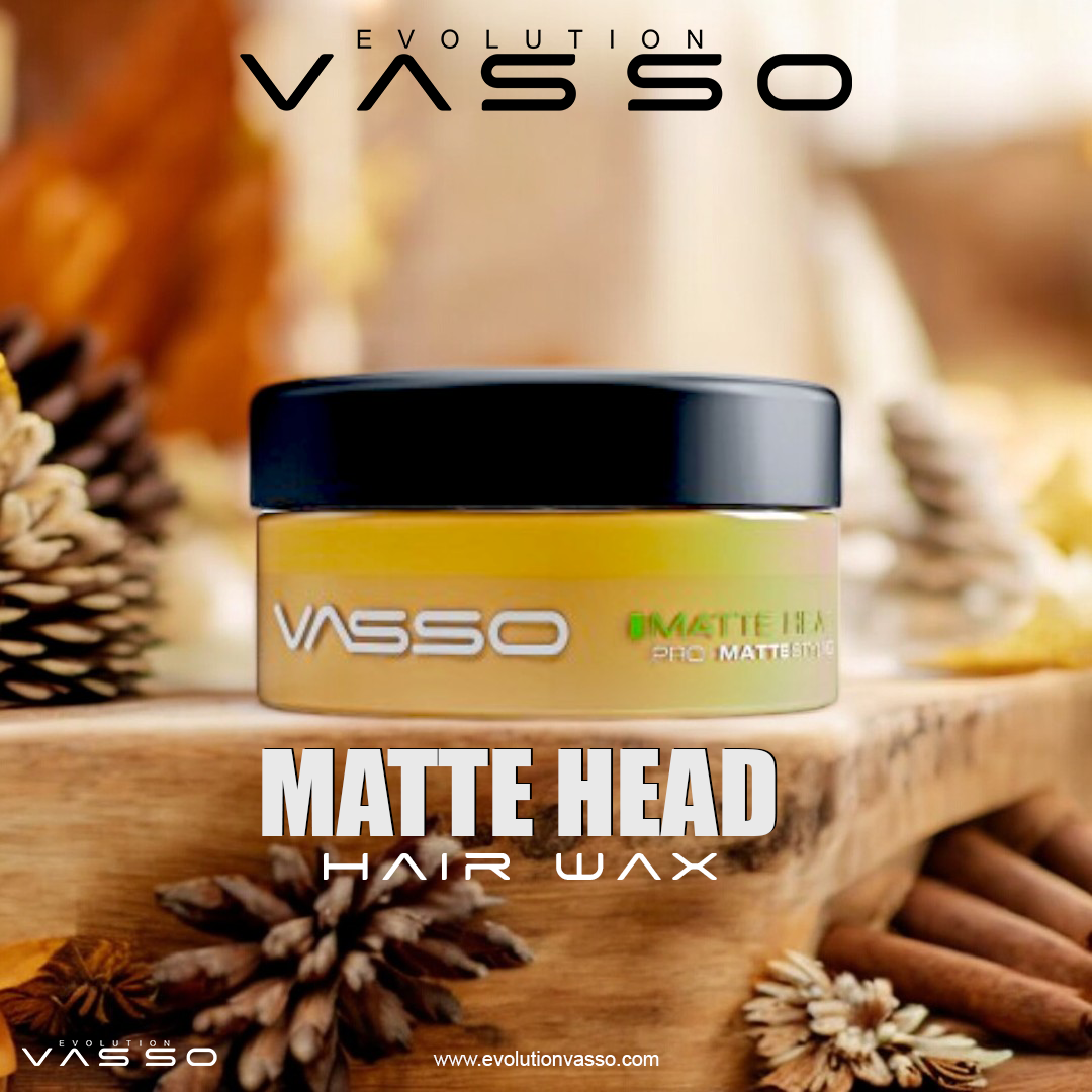 VASSO HAIR STYLING MATTE WAX (MATTE HEAD) (50ML) - Hair Gel