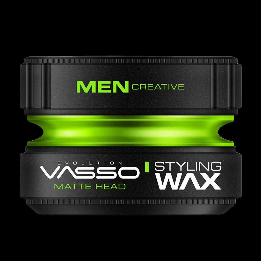 VASSO HAIR STYLING WAX MATTE WAX (MATTE HEAD) - Hair Wax For Men