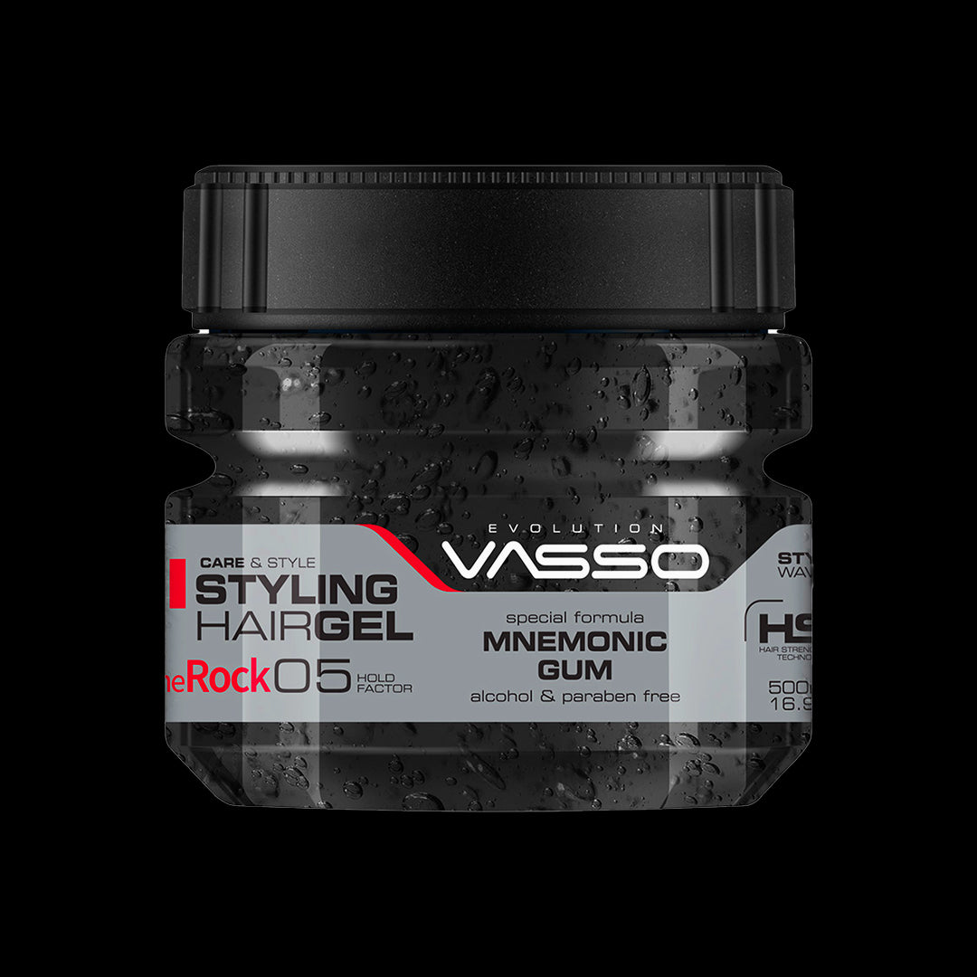 VASSO MNEMONIC STYLING GUM ( THE ROCK ) 500ML - Hair Gel For Men